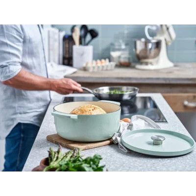 Каструля KitchenAid чавунна з кришкою 3,3 л Фісташкова (CC007433-001) | Зображення 5