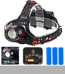 Налобний ліхтар NIGHT VISION FLUORESCENCE 8096 з LED PM10-TG + COB, 3x18650, Power Bank, ЗУ Type-C (47141-8096_254)