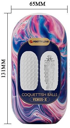 Мастурбатор яйце Pretty Love - Coquettish balls VENUS-X, BI-014932-2 Sex Aura | Зображення 3