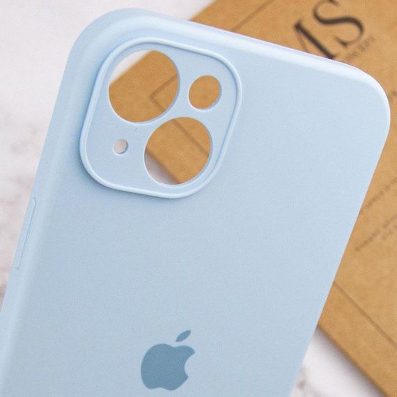 Чохол Silicone Case Full Camera Protective (AA) для Apple iPhone 15 Plus (6.7") Блакитний / Sweet Blue | Зображення 5