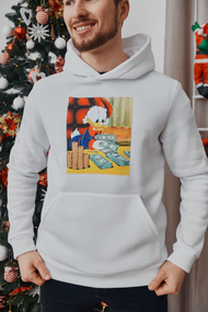 Худі Макдак 1 білий S XL