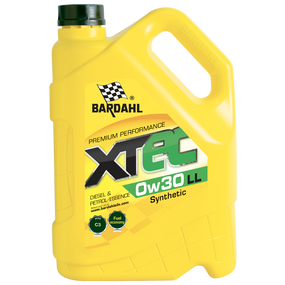 Моторна олива BARDAHL XTEC 0W30 LL 5л. ACEA C3, VW 504.00/507.00, BMW Longlife-04, MB 229.31/229.51/229.52, Porsche C30