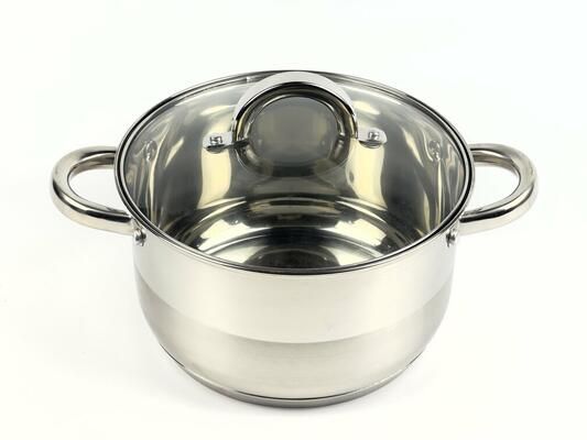 Каструля з кришкою Best Seller KH-2245 20 см 3.4 л срібляста