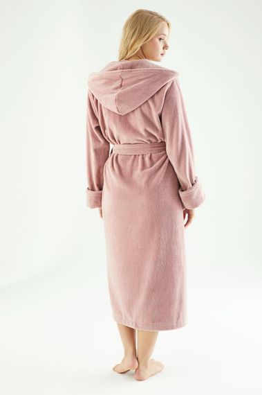 Женский халат Nusa 6890, пудровый 2XL | Зображення 4