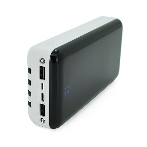 PowerBank Bix-30000mAh, Output:4USB/Type-C/MicroUSB/Lightning, QC22.5W/PD20W
