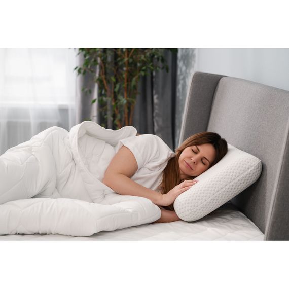 Подушка Ardesto ортопедична Sleepwell, класична прямокутна, піна меморі, 60х40х12см білий (ART6040CLP) | Зображення 1