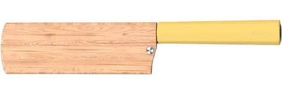 Ніж кухонний Butterfork Nakiri AR-RPM9 ABS Yellow | Зображення 1