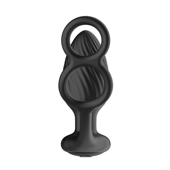 Анальна вібропробка Nexus Tornado Cock and Ball Ring обертання+вібрація, ерекційне кільце, пульт Sex Aura | Зображення 3