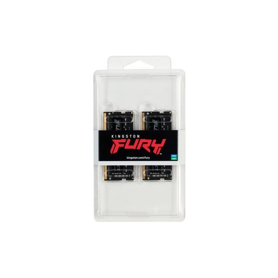 Модуль пам'яті для ноутбука SoDIMM DDR4 64GB (2x32GB) 3200 MHz Fury Impact Kingston Fury (ex.HyperX) (KF432S20IBK2/64) | Зображення 2