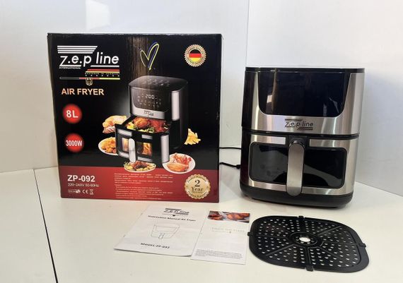 Безмасляная электрическая фритюрница на 8 л Zepline ZP-092 3000W | Зображення 3