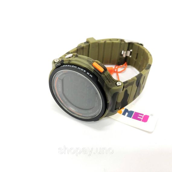 Годинник наручний чоловічий SKMEI 1841CMGN ARMY GREEN CAMO, водонепроникний чоловічий годинник. Колір: зелений | Зображення 9