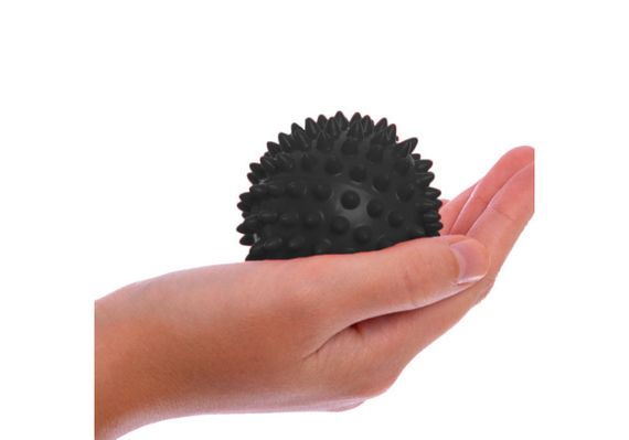 Масажний м'ячик EasyFit PVC 7.5 см жорсткий чорний (EF-1063-B) | Зображення 1