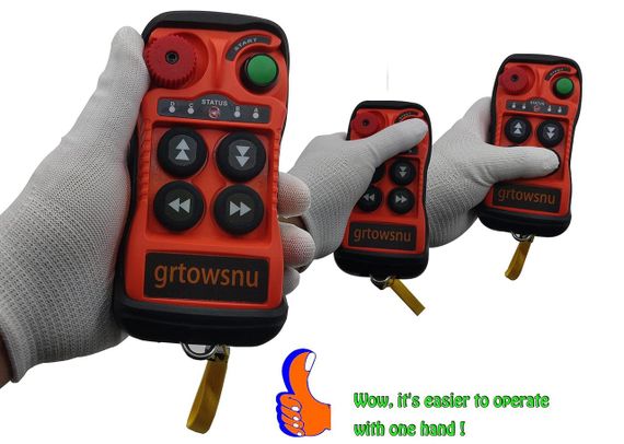 Бездротовий пульт дистанційного керування 12 В/24 В для мостового крана, електричної талі, лебідки, 4-канальний радіопередавач з п | Зображення 4