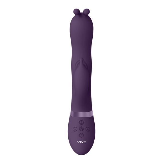 Вибратор-кролик Gada пульсация + ушки цвет: фиолетовый  Vive (Нидерланды) sexstyle | Зображення 3