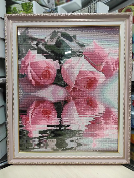 Алмазная мозаика Розы 40х50 см ColorArt SP018 | Зображення 7