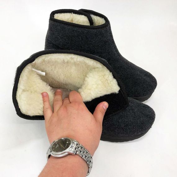 Черевики чоловічі утеплені 44 розмір 29см, взуття зимове робоче для чоловіків, зимові черевики на хутрі | Зображення 2