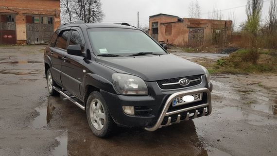 Кенгурятник WT003 (нерж.) для Kia Sportage 2004-2010 гг | Зображення 5