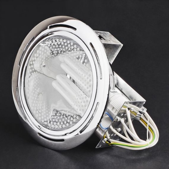 Світильник Downlight стельовий вбудований DL-01 CH/2x26W Brille 166013