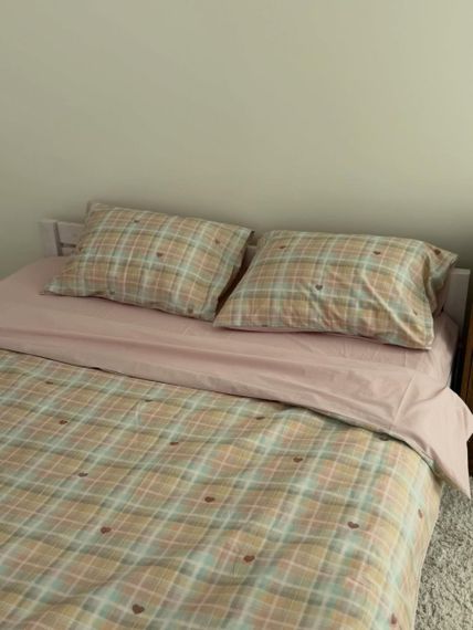 Постільна білизна сімейна Dushka Home Сатин 21655 160х215х2 см