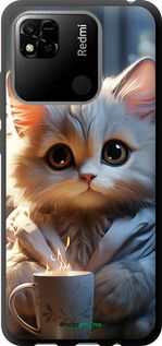 Чохол на Xiaomi Redmi 10A Білий кіт "5646b-2578-2448"