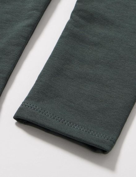Дитячі теплі лосини для дівчинки Green Cotton 74 см Темно-зелені (251112116) | Зображення 1