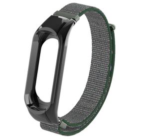 Нейлоновый ремешок Primo для фитнес-браслета Xiaomi Mi Band 3 - Black&Army Green