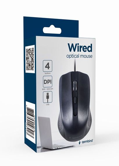 Оптична мишка Gembird MUS-4B-01-GB, USB интерфейс, сіро-чорного кольору | Зображення 2