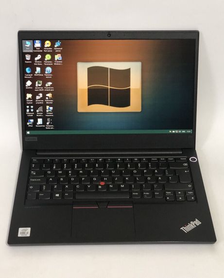 Ультрабук Lenovo ThinkPad E14 G1 / 14" (1920x1080) IPS / Intel Core i3-10110U (2 (4) ядра по 2.1 - 4.2 GHz) / 8 GB DDR4 / 128 GB SSD / Intel UHD Graphics / WebCam / Win 10 Pro б/у | Зображення 2