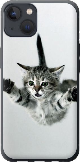 Чехол на iPhone 13 Летящий котёнок "2322u-2374-17620"
