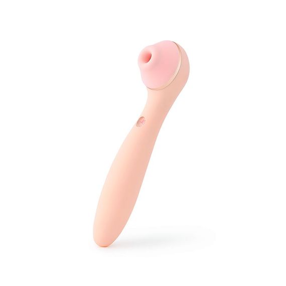 Вакуумный стимулятор с вибратором KISSTOY Polly Max Pink | Зображення 2