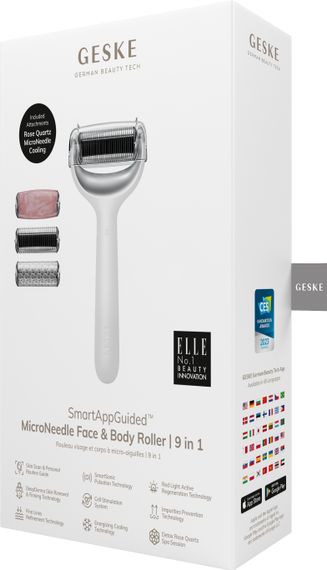 Ролер для голкової мезотерапії обличчя та тіла GESKE MicroNeedle Face&Body Roller 9в1 white | Зображення 7