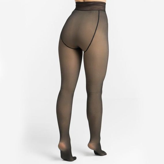 Колготы на меху с имитацией капроновых, Универсальный размер / Утепленные зимние колготы / Колготки женские | Зображення 3
