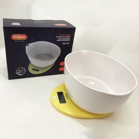 Кухонні ваги з чашею з тарою, Настільні харчові ваги для їжі кухонні чашею на батарейках KM-11