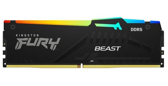 Пам&#039;ять ПК Kingston DDR5 64GB KIT (32GBx2) 5200 FURY Beast RGB KF552C40BB2AK2-64 | Зображення 3