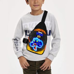 Сумка через плече дитяча Brawl Stars 29х17 см сумка слінг для хлопчика (01927)