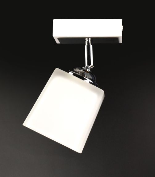 Люстра стельова на 1 лампочку 25895 Білий 20х9х10 см. | Зображення 2