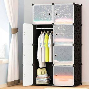 Шафа органайзер Storage Cube Cabinet МР 28-51 пластикова Чорний