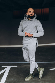 Мужской очень теплый спортивный костюмм Асос FD2022 размер M, цвет серый