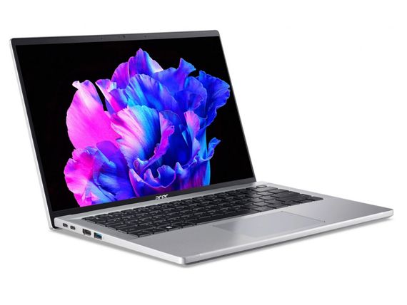 Ноутбук Acer Swift Go 14' SFG14-71 14' 2.2K IPS, Intel i5-1335U, 16GB, F512GB, UMA, Lin, сріблястий (NX.KF2EU.004) | Зображення 2