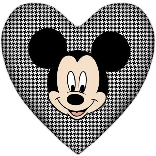 Подушка серце Микки Маус 37x37 см (4PS_15L030)