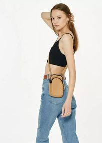 Сумка жіноча Sambag Modena бежева 19 х 11 х 3 см (96093026)