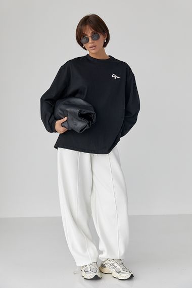 Жіночі теплі спортивні штани - молочний цвет, M (є розміри) | Зображення 2