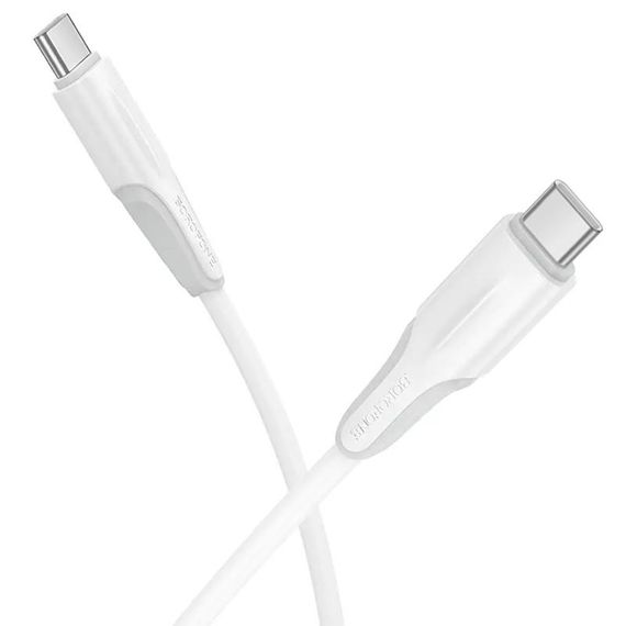Дата кабель Borofone BX119 New Type-C to Type-C 60W (1m) White | Зображення 1