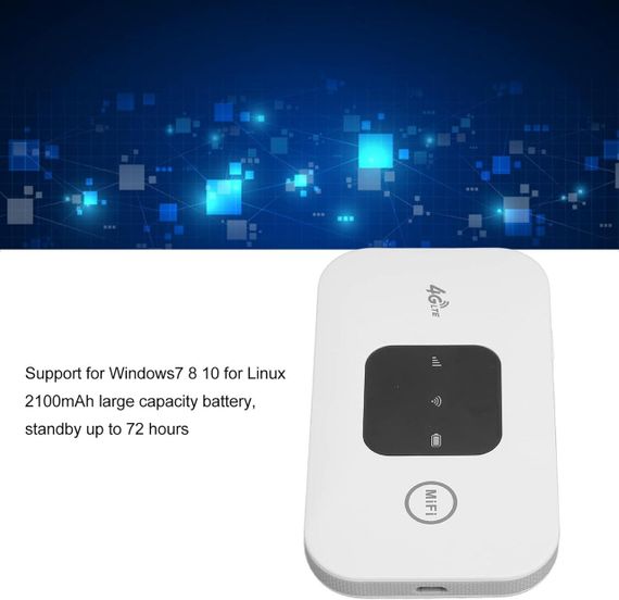 Портативний роутер 4G LTE зі слотом для SIM-картки, високошвидкісним пристроєм точки доступу 150 Мбіт/с, хв | Зображення 5