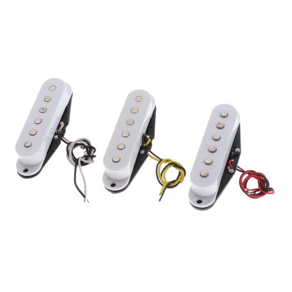 Set білих синглів датчики Келеміка для електрогітари Fender Stratocaster squer Cort Ibanes Shur LTD ESP | Зображення 1