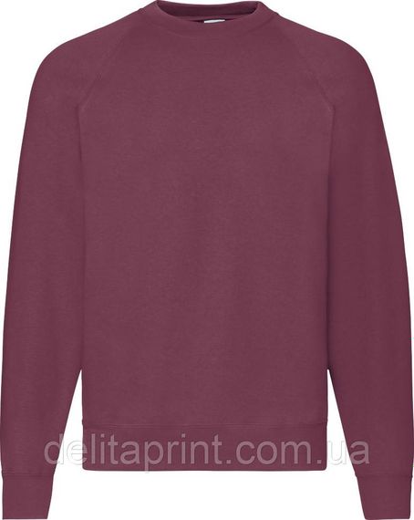 Світшот Fruit of the Loom Raglan Sweat Бордовый S