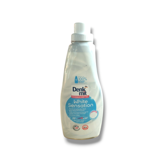 DenkMit Гель для прання білого текстилю 40прань 1л Feinwaschmittel White Sensation