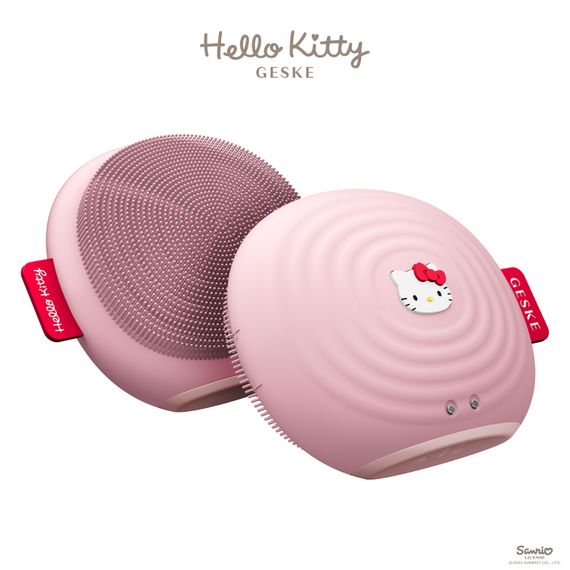 Електронна ультразвукова щітка для обличчя GESKE Sonic Facial Brush 4в1 by Hello Kitty pink | Зображення 5