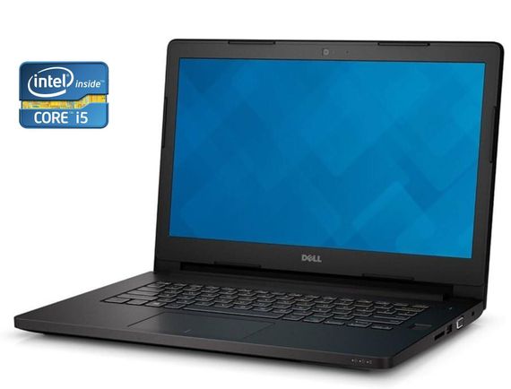 Ноутбук Dell Latitude 3470 / 14" (1366x768) TN / Intel Core i5-6200U (2 (4) ядра по 2.3 - 2.8 GHz) / 8 GB DDR3 / 120 GB SSD / Intel HD Graphics 520 / WebCam / Без АКБ б/у