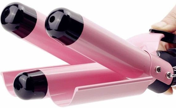 Плойка тройная ENZO EN-1967 кераміка 19, 25, 32 мм XPRO чорний (43081-EN-1967_683) | Зображення 4